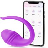 VIBRADOR FORMATO DE GLANDE APP - ROXO