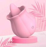 ROSA COM LÍNGUA VIBRATÓRIA - ESTIMULADOR