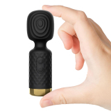 MINI VARINHA MÁGICA - ME358 - CABEÇA FLEXÍVEL E TOQUE AVELUDADO PRETO