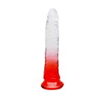 PÊNIS REALÍSTICO SILICONE - 18 X 3,4CM - 31568 VERMELHO