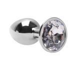 PLUG ANAL INOX 06871  - TAMANHO PEQUENO - PEDRA DIAMANTE