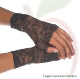 LUVA EM RENDA PRETO