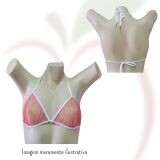 SUTIÃ / TOP MARIZA EM TULE  - STM - TAM. UNICO VERMELHO