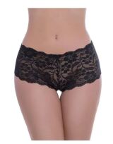 CALCINHA CALEÇON RENDADA - 34152 / 14510 PRETO M