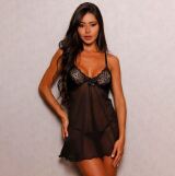 CAMISOLA SENSUAL SERENA – 46366 PRETO GG