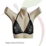 SUTIÃ / TOP MARIZA EM RENDA  - SRM - TAM. UNICO PRETO