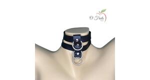 COLEIRA TRÊS ARGOLAS O FRUTO 05668 - PRETO