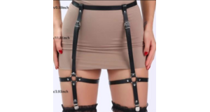 HARNESS CINTA LIGA LEG GARTER PRETO - O FRUTO