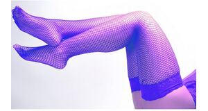 MEIA 7/8 COM FAIXA DE RENDA ARRASTÃO - 00876 - ROXO