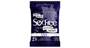 PRESERVATIVO - SEX FREE - AROMA UVA