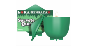 VELA BEIJÁVEL - 00214 - SORVETE QUENTE MENTA