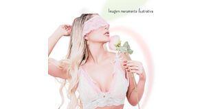 VENDA TAPA OLHOS RENDADA - VR01 - BRANCA
